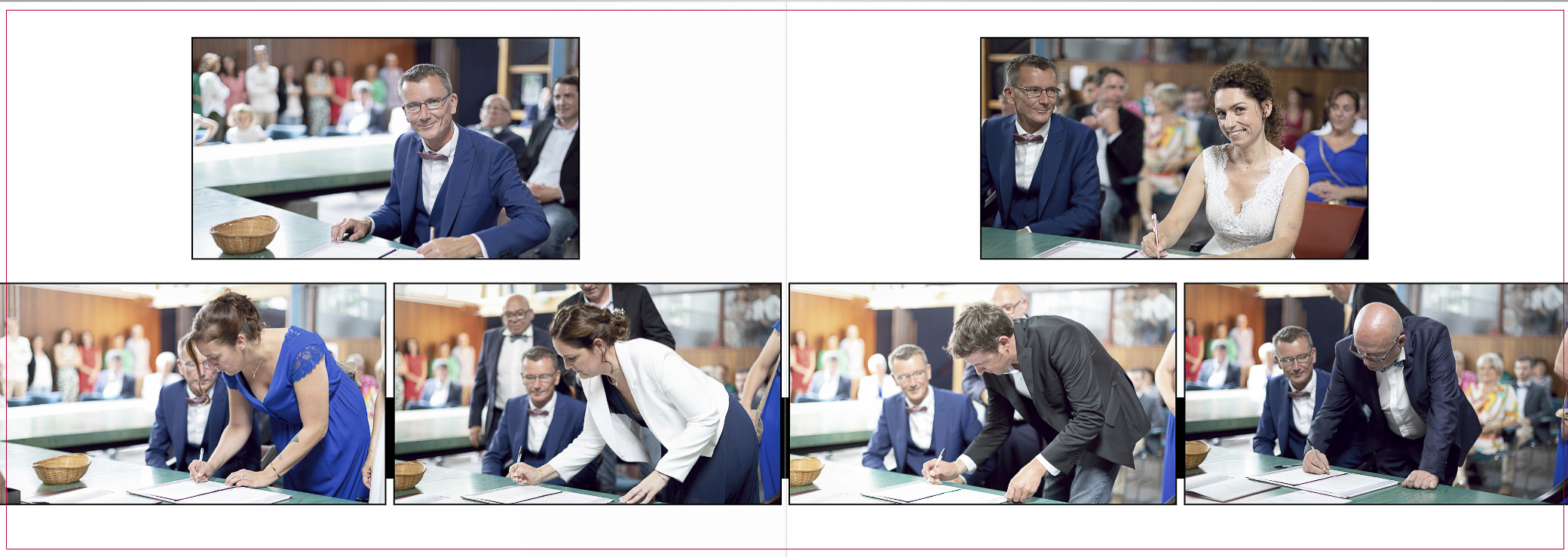 signature des registreslors d'un reportage mariage dans le Morbihan