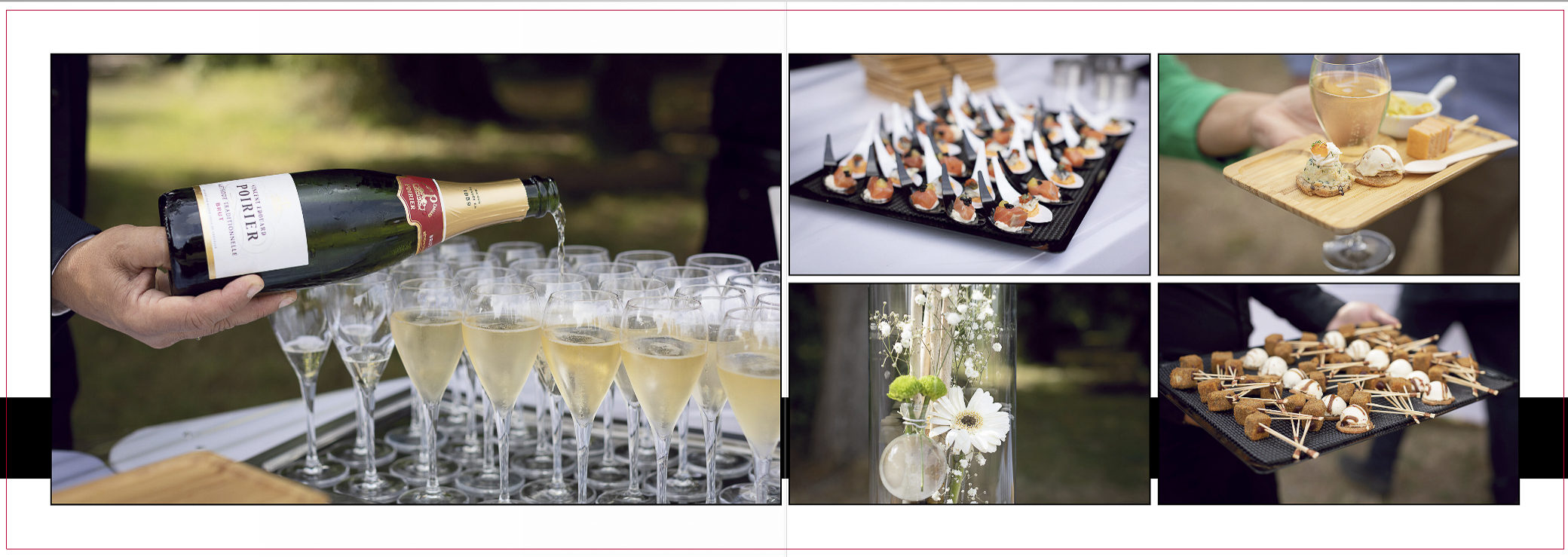 Le cocktail lors d'un reportage de mariage dans le Morbihan