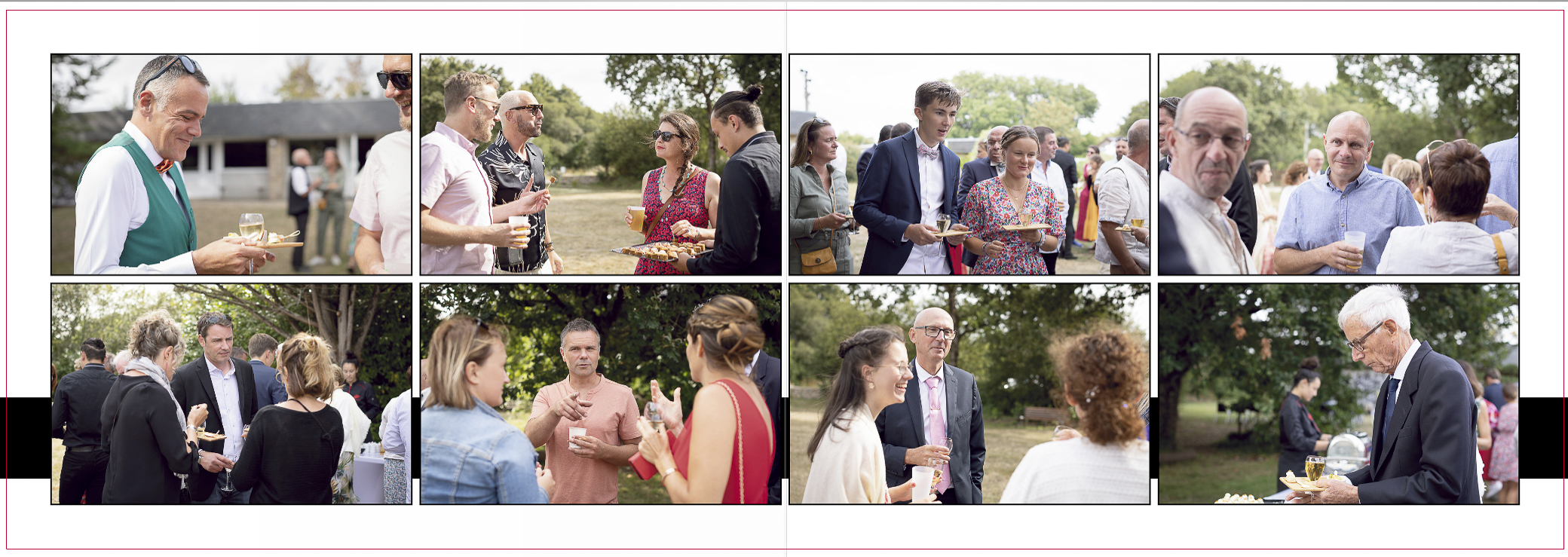 Le cocktail lors d'un reportage de mariage dans le Morbihan