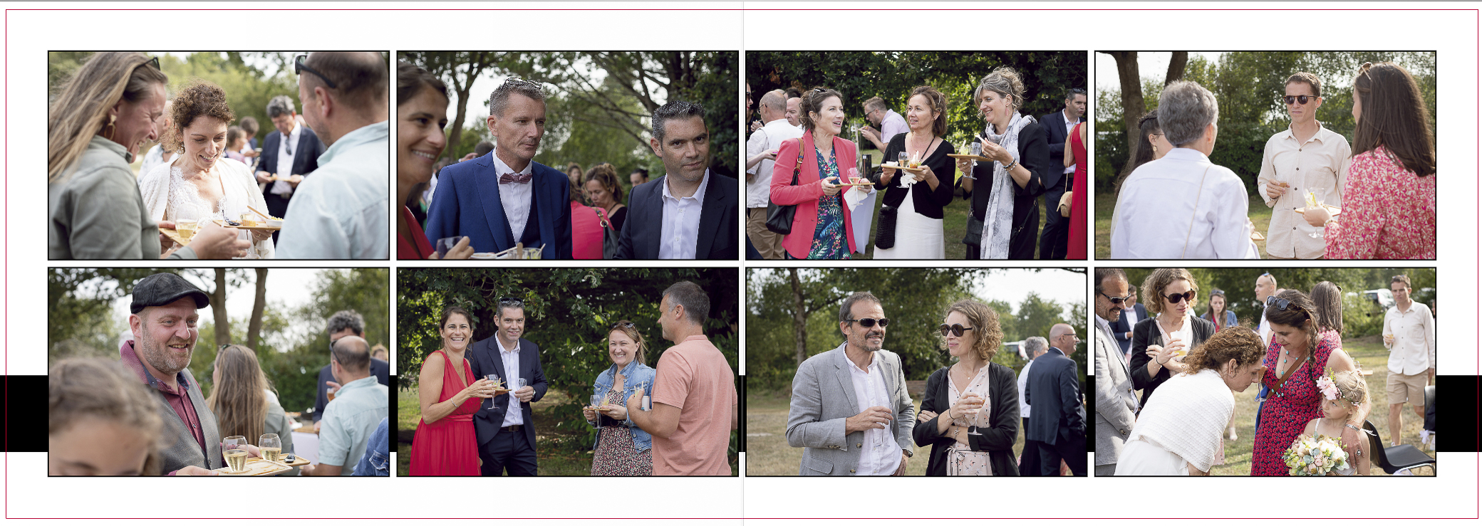 Le cocktail lors d'un reportage de mariage dans le Morbihan