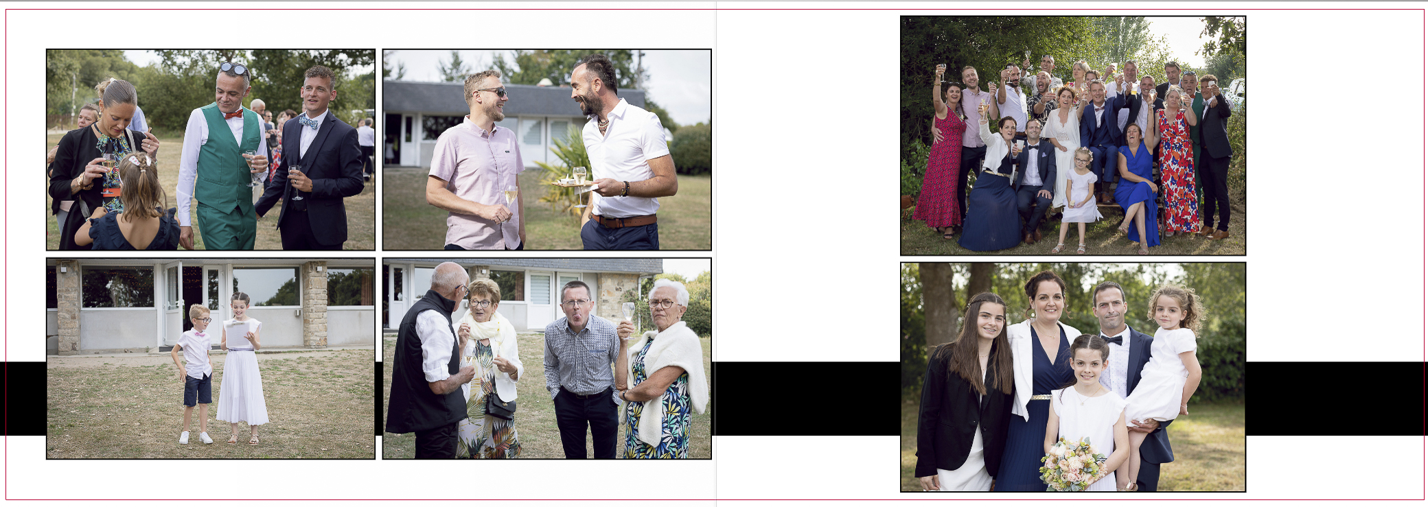 Le cocktail lors d'un reportage de mariage dans le Morbihan