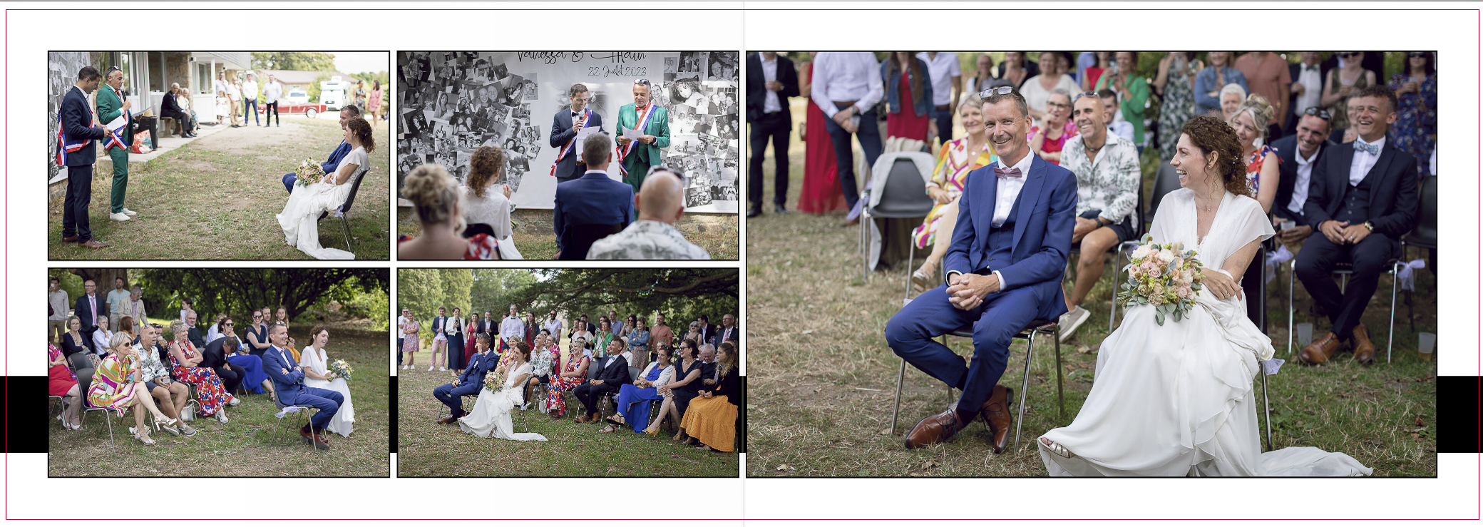 La cérémonie laïque lors d'un reportage de mariage dans le Morbihan