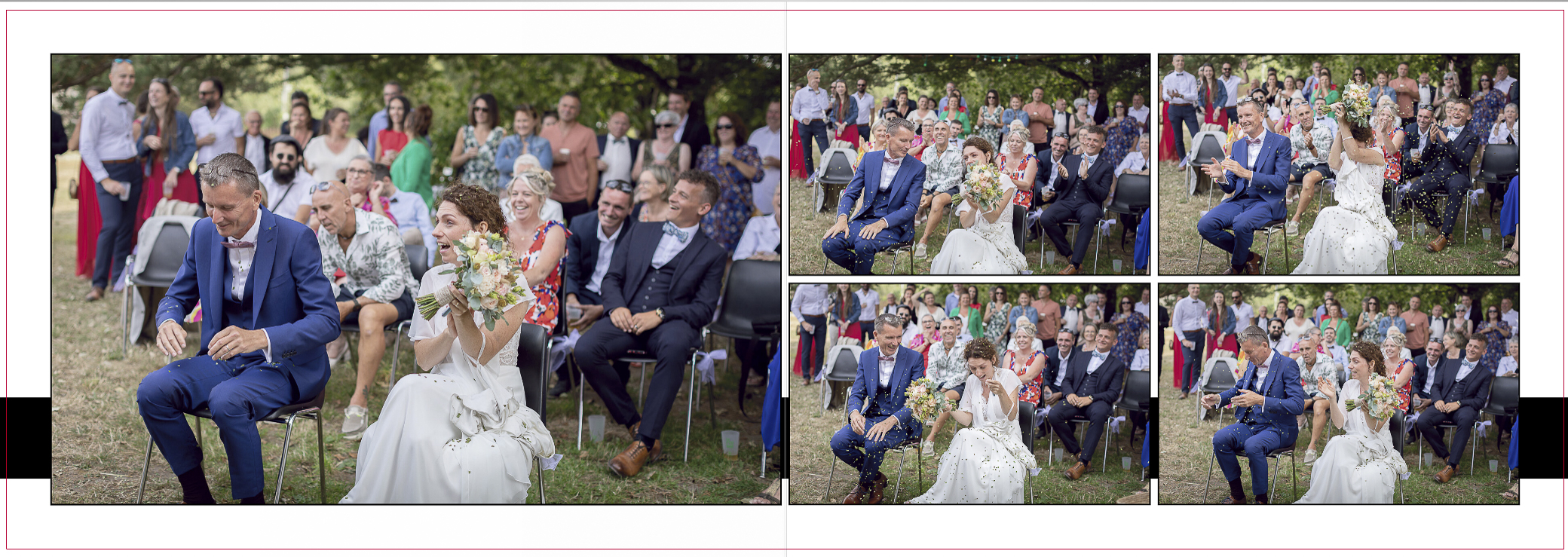 La cérémonie laïque lors d'un reportage de mariage dans le Morbihan