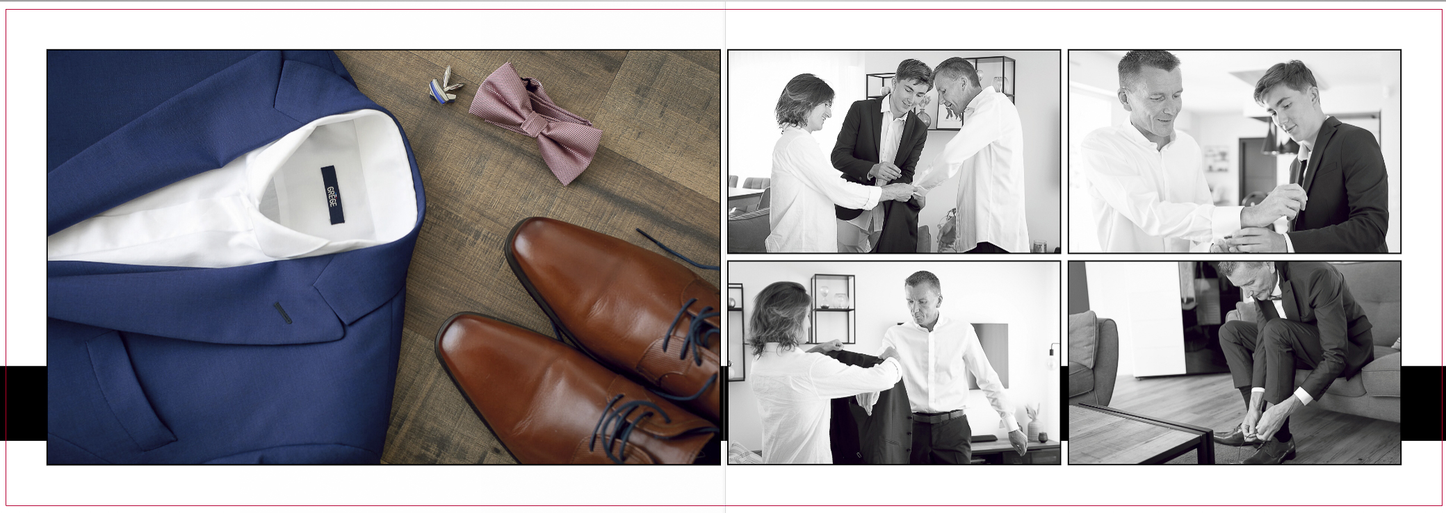 Les préparatifs du marié lors d'un reportage mariage dans le Morbihan