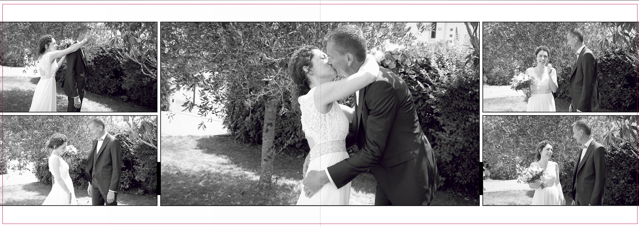 Découverte des mariés lors d'un reportage mariage dans le Morbihan