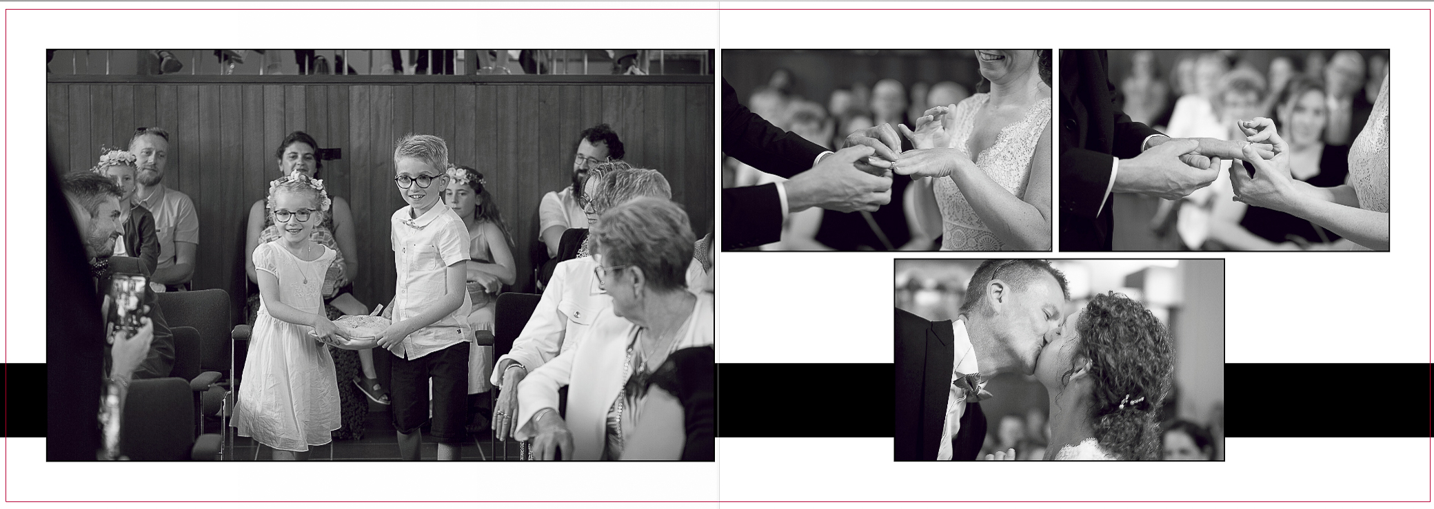 L'échange des alliances lors d'un reportage mariage dans le Morbihan